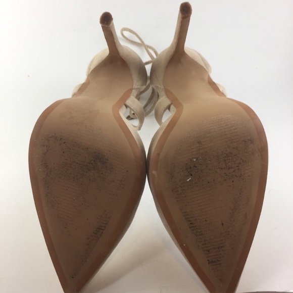 💋Lulu’s Stilletto’s Nude Suede Lace-Up Reposh! - Picture 7 of 7